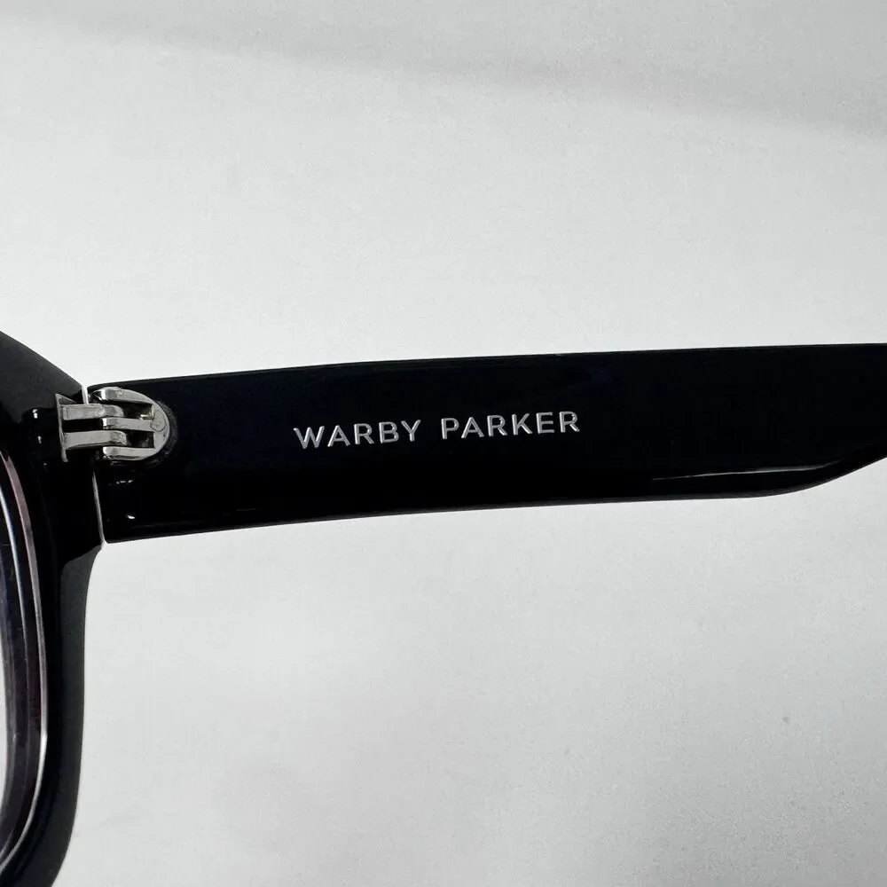Warby Parker Crosby 100 Black Crystal Eyeglass Frames 53-18-140
